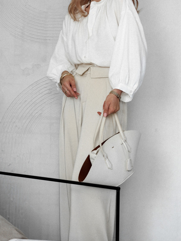 KOSZULA VESPERA ŚMIETANKOWA - TENCEL 1