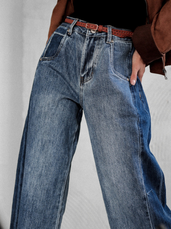 SPODNIE DENIM DAVOS LINES O KROJU BALLOON 5