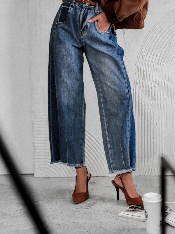 SPODNIE DENIM DAVOS LINES O KROJU BALLOON 6