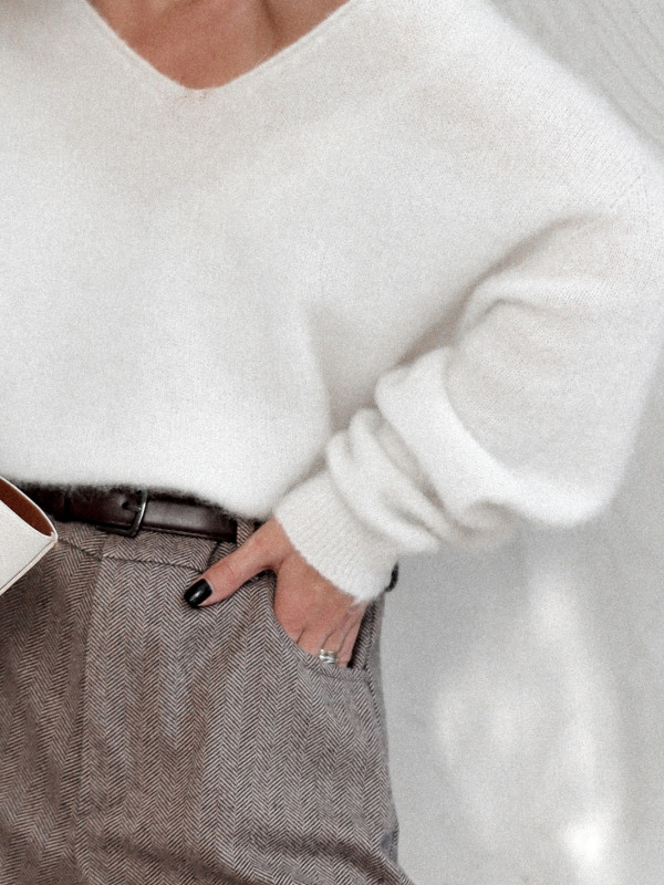 SWETER REBEL SOFTNESS - KID MOHER ŚMIETANKOWY 3
