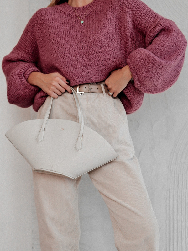 SWETER COLD FLAME O LUŹNIEJSZYM KROJU MAUVE 4